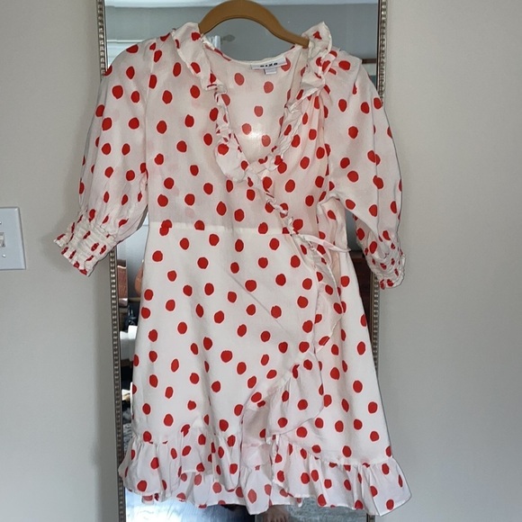 Rixo X Target Polkadot Wrap Mini Dress - Picture 6 of 9